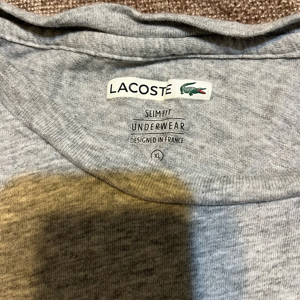 Lacoste Slimfit Underwear - Men’s Gray T-shirt, Size XL